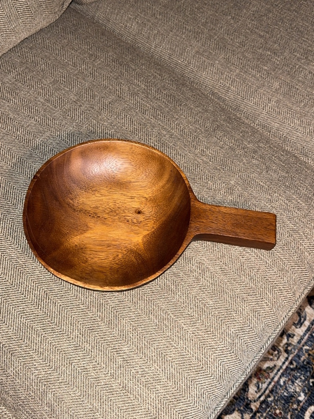Wooden Bowl with Handle Home Accent/Decor/Decorative Object